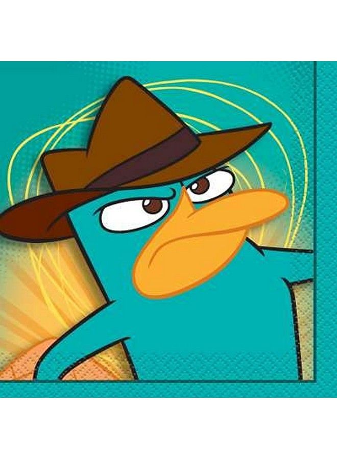 Unique Phineas And Ferb Birthday Party Supplies Bundle Pack Includes Plates Napkins Table Cover Loot Bags Blowouts (Bundle For 16) - Image 4