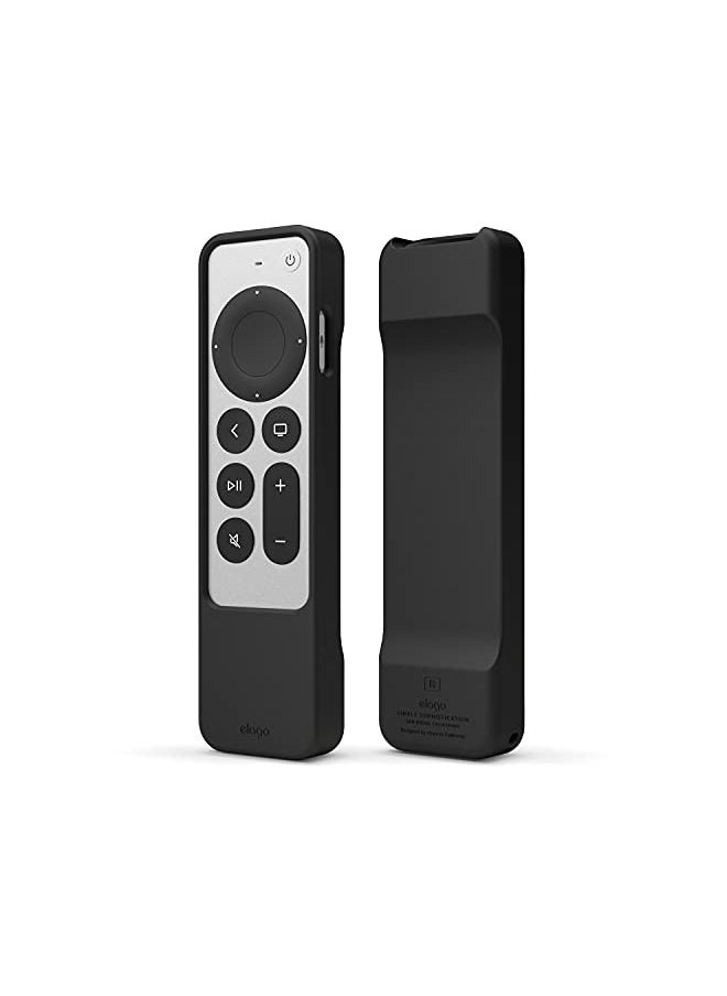 Elago elago R1 Case Compatible with 2022 Apple TV 4K Siri Remote 3rd Gen, Compatible with 2021 Apple TV Siri Remote 2nd Gen- Magnet Technology, Lanyard Included, Full Access to All Functions [Black]  - Image 1