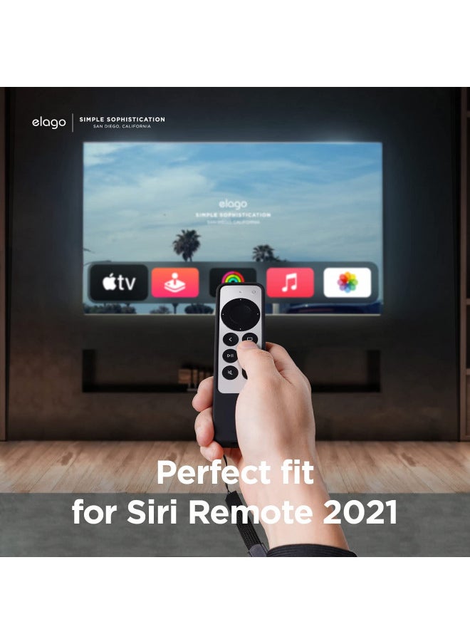 Elago elago R1 Case Compatible with 2022 Apple TV 4K Siri Remote 3rd Gen, Compatible with 2021 Apple TV Siri Remote 2nd Gen- Magnet Technology, Lanyard Included, Full Access to All Functions [Black]  - Image 3