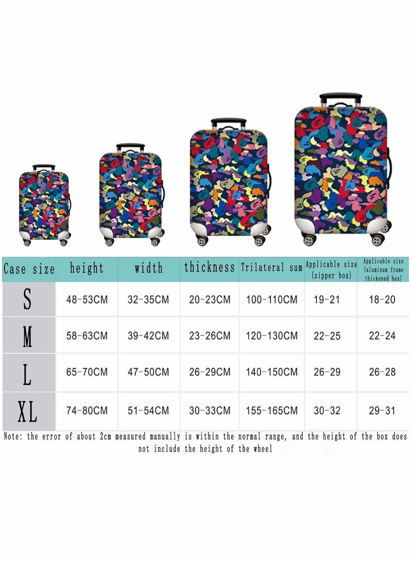 HomarKet - Polyester Luggage Cover Protector Travel Luggage Elastic Cover Washable Suitcase Cover Luggage Sleeve - Image 1