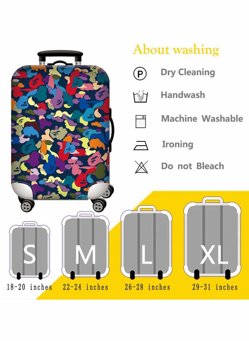 HomarKet - Polyester Luggage Cover Protector Travel Luggage Elastic Cover Washable Suitcase Cover Luggage Sleeve - Image 1