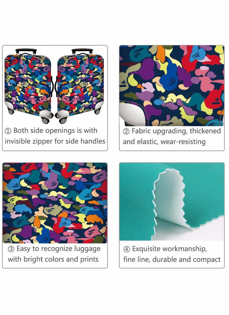 HomarKet - Polyester Luggage Cover Protector Travel Luggage Elastic Cover Washable Suitcase Cover Luggage Sleeve - Image 1