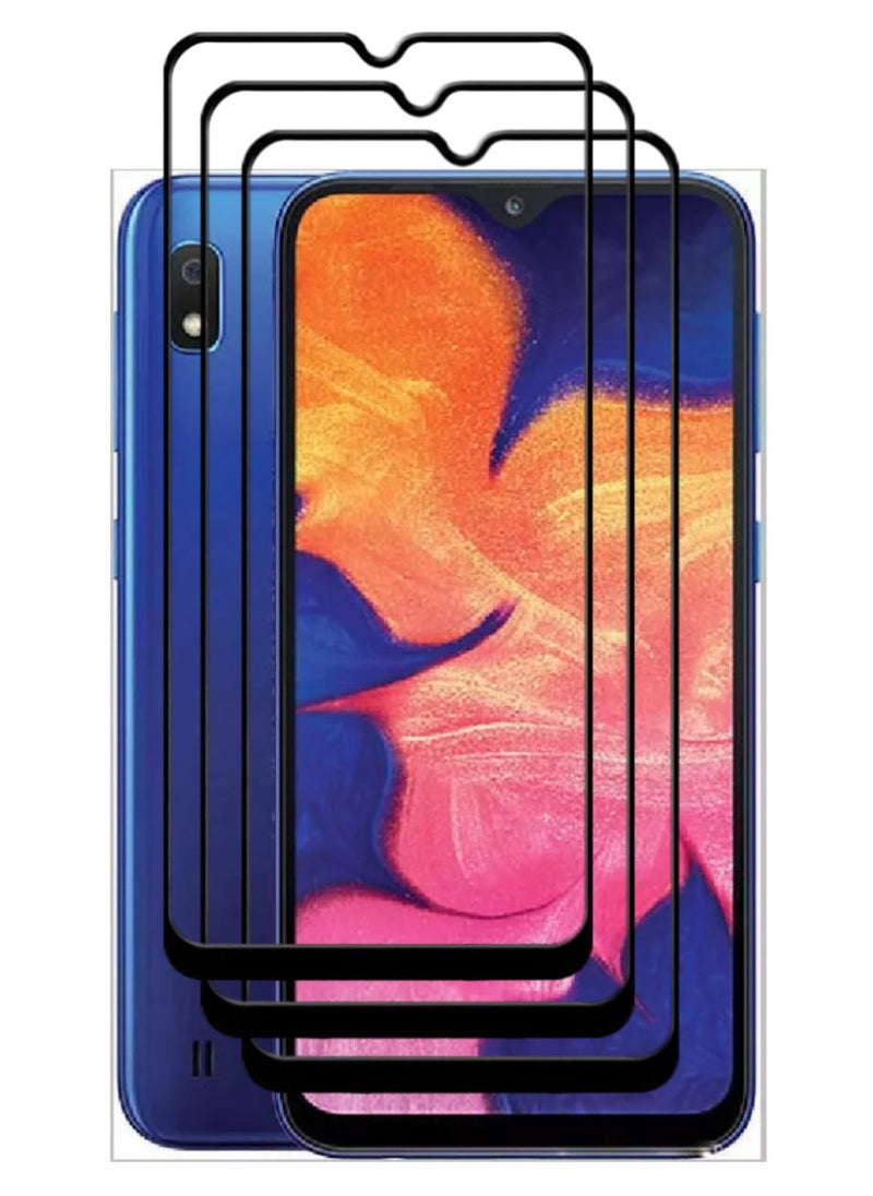ACLIX 3 Pieces Antistatic ESD Dustproof Premium Quality High Definition Tempered Glass Screen Protector Designed For Samsung Galaxy A10 - Image 1