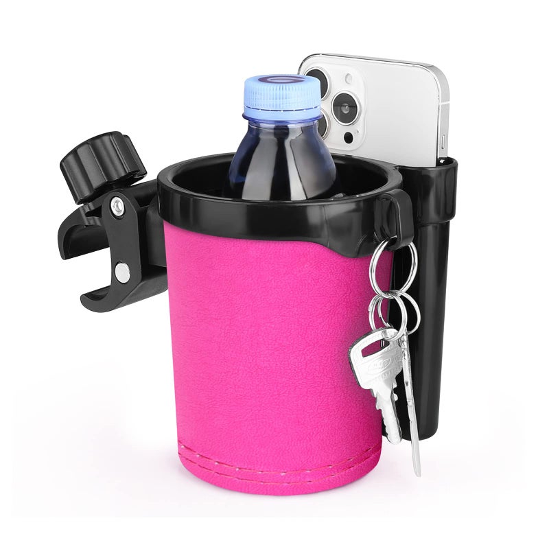Accmor Stroller Cup Holder with Phone Keys Holder, 3-in-1 Universal Cup Holder, Drinks Bottle Holder for Stroller, Bike, Wheelchair, Walker, Scooter - Image 1