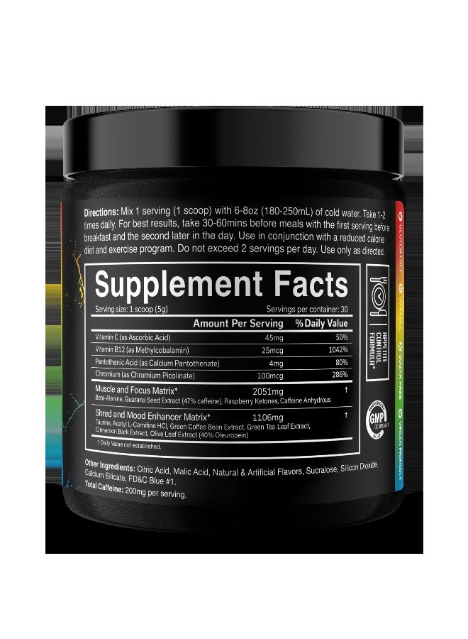 JNX Sports The Ripper! Fat Burner Pre-Workout Sour Candy – 30 Serves Thermogenic Formula + Appetite Suppressant L-Carnitine, Taurine & Raspberry Ketones - Image 3