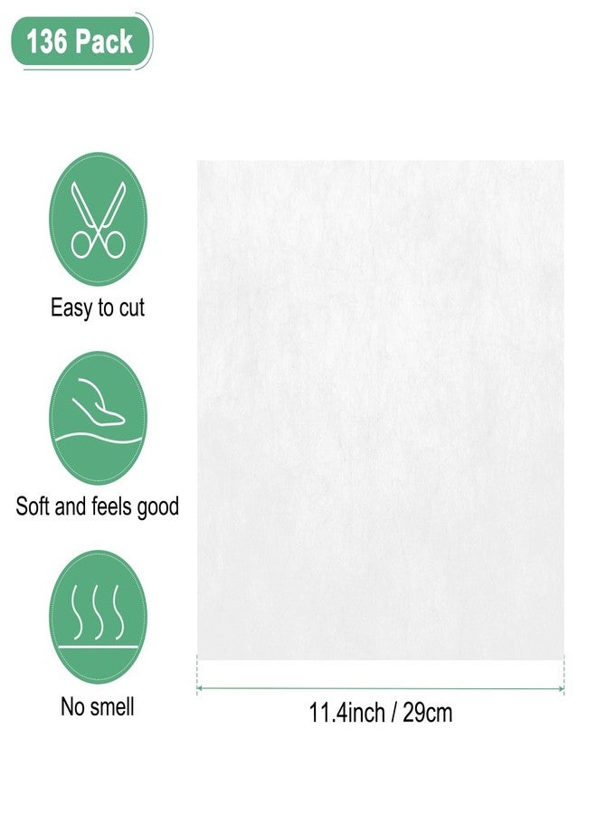 M METERXITY 136-Sheet Korean Cotton Wrapping Flower Paper, 11.4 Inch/ 29cm Waterproof Floral Wrapping Cotton Paper for Bouquets/Gift Packaging [Frosted White] - Image 3