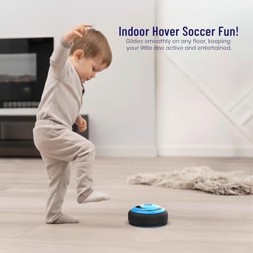 Mirana Baby Air Ball | Hoverball Puck Toy for Kids & Toddlers | USB Rechargeable Type-C Battery Powered Football | Indoor Floating Hover Soccer Ball | Best Gift for Boys and Girls 2-10 Year (Blue) - Image 5