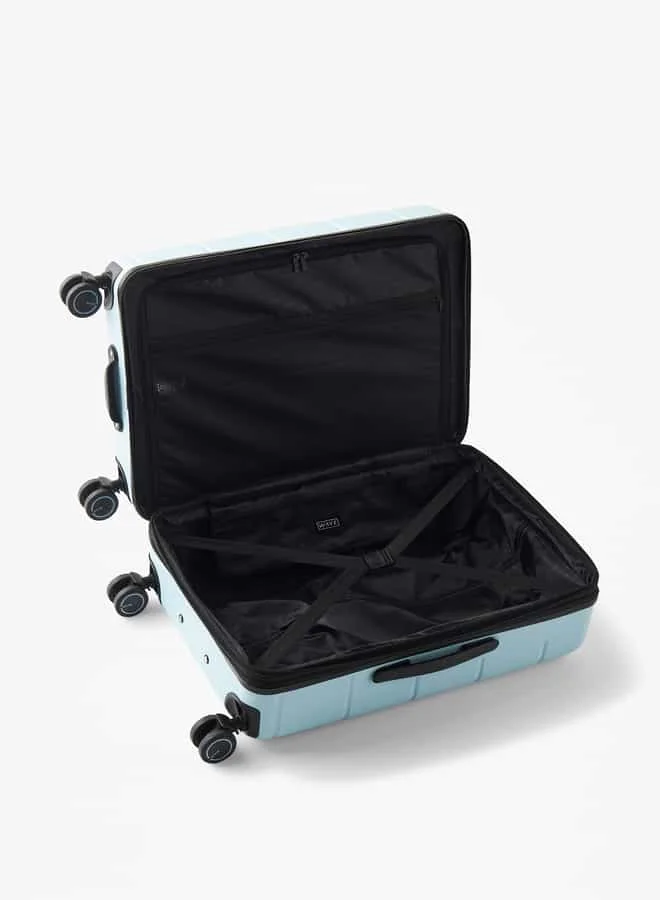 وايف Textured Hardcase Luggage Trolley Bag with Retractable Handle