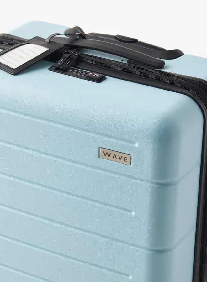 وايف Textured Hardcase Luggage Trolley Bag with Retractable Handle