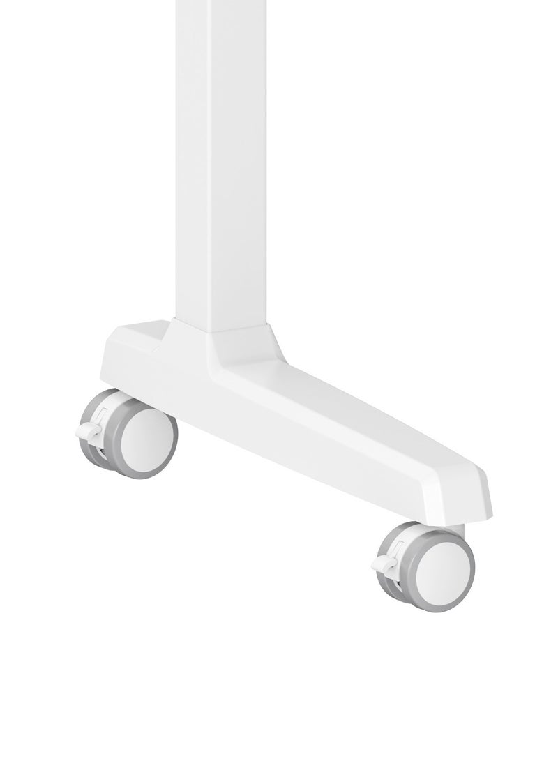 Powerology Electric TV Stand with Vertical Height Adjustment / 70KG Max Load / 37" - 89" Tv Size / 118-158 cm Adjustable Height /Control Panel - White - Image 4