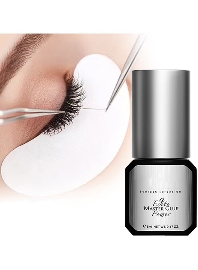 GOLLEE Master Glue, Extra Strong Eyelash Extension Glue, (0.17fl.oz / 5ml) / 0.5-1 Sec Drying Time/Retention, 7 Weeks/Maximum Bonding Power/Professional Use Only Black Adhesive For Semi-Permanent Extensions - Image 1