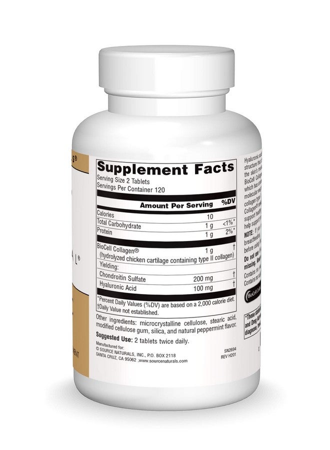 سورس ناتشورالز Source Naturals Skin Eternal Hyaluronic Acid، 50 مجم - 240 قرصًا - Image 3