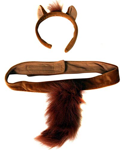 Making Believe Plush Horse Headband Ears and Tail Costume Set - Image 1