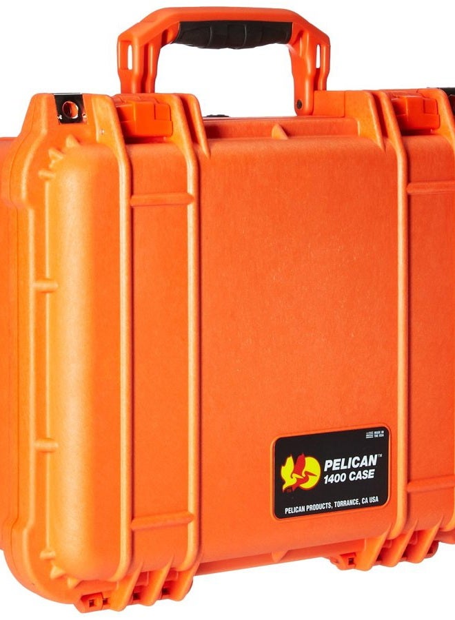 Pelican حافظة كاميرا 1400 مع رغوة (برتقالي) - Image 1