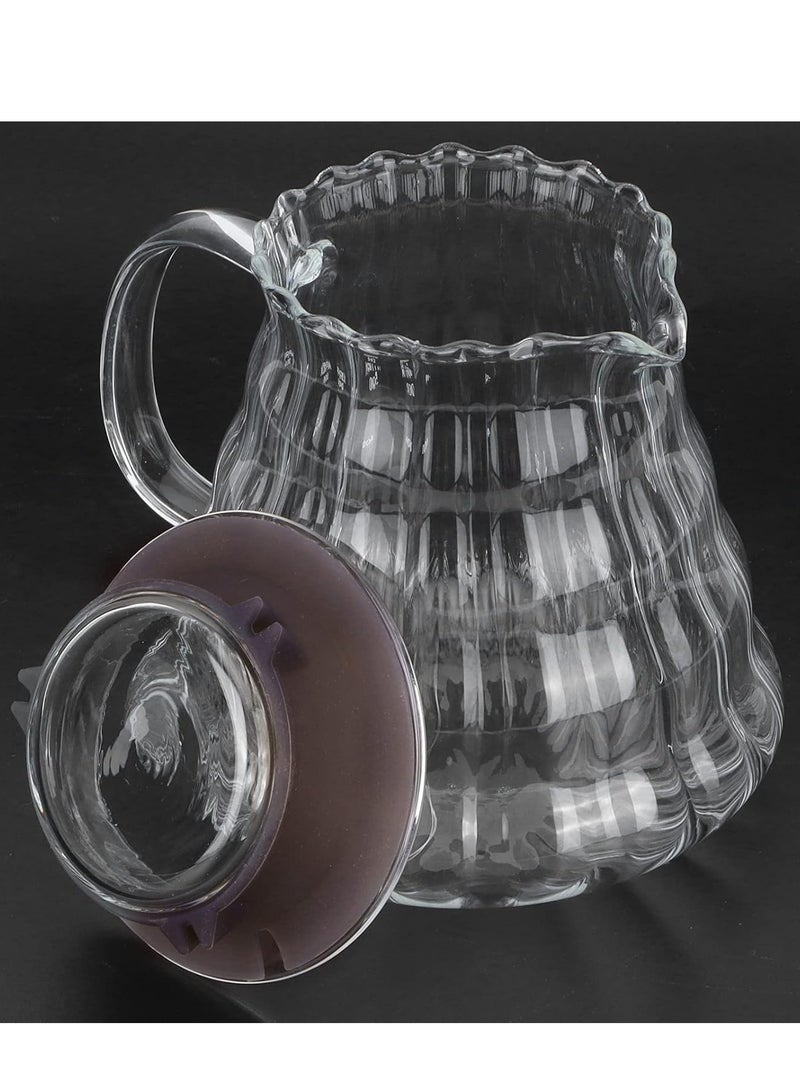 Liying Clear Glass Range Coffee Server (300ML) Carafe with Lid for Pour Over Tea & Coffee Maker, Heat Resistant Glass  - Image 4
