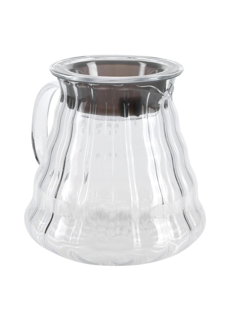 Liying Clear Glass Range Coffee Server (300ML) Carafe with Lid for Pour Over Tea & Coffee Maker, Heat Resistant Glass  - Image 2