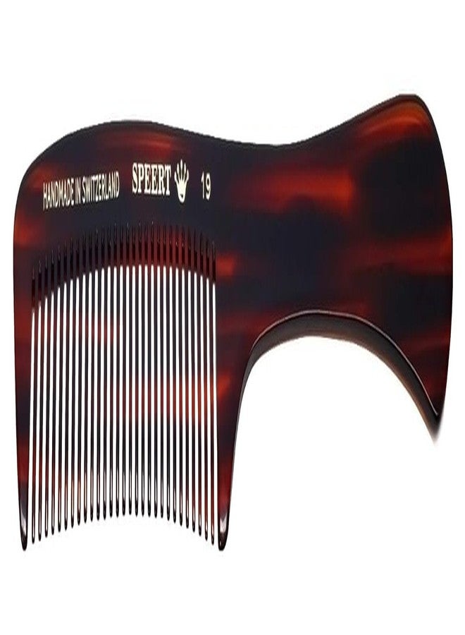 Speert #19 Handmade Wide Tooth Rake Comb Tortoise Havana Acetate Large Handle Thick Coarse Curly Hair Detangling Parting Grooming Teasing Hair Styling Hairdresser Barber Hairdressing Wet Dry Pocket - Image 1
