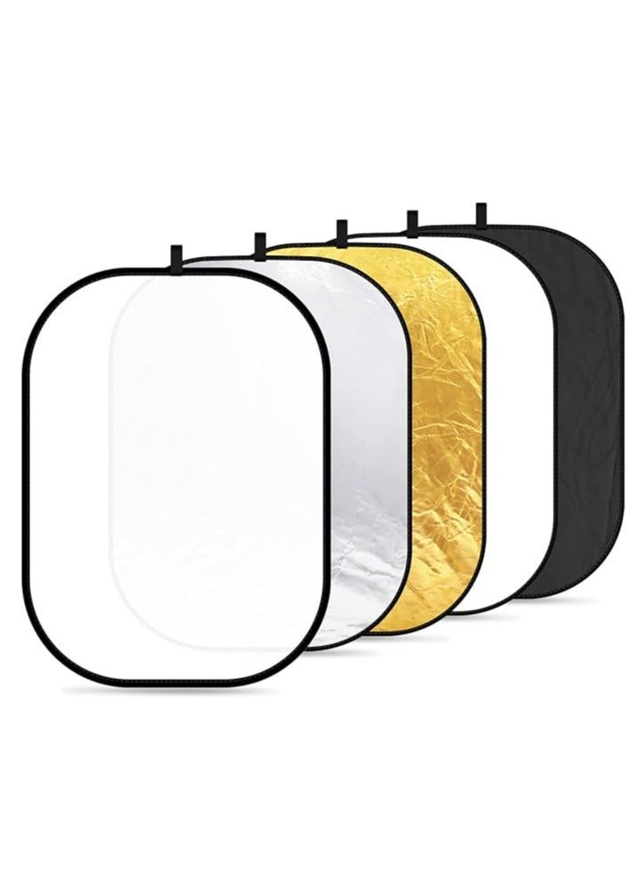 PROMAGE Promage 5-in-1 Reflector 150x200cm with Bag – Large Foldable Light Reflector for Photography