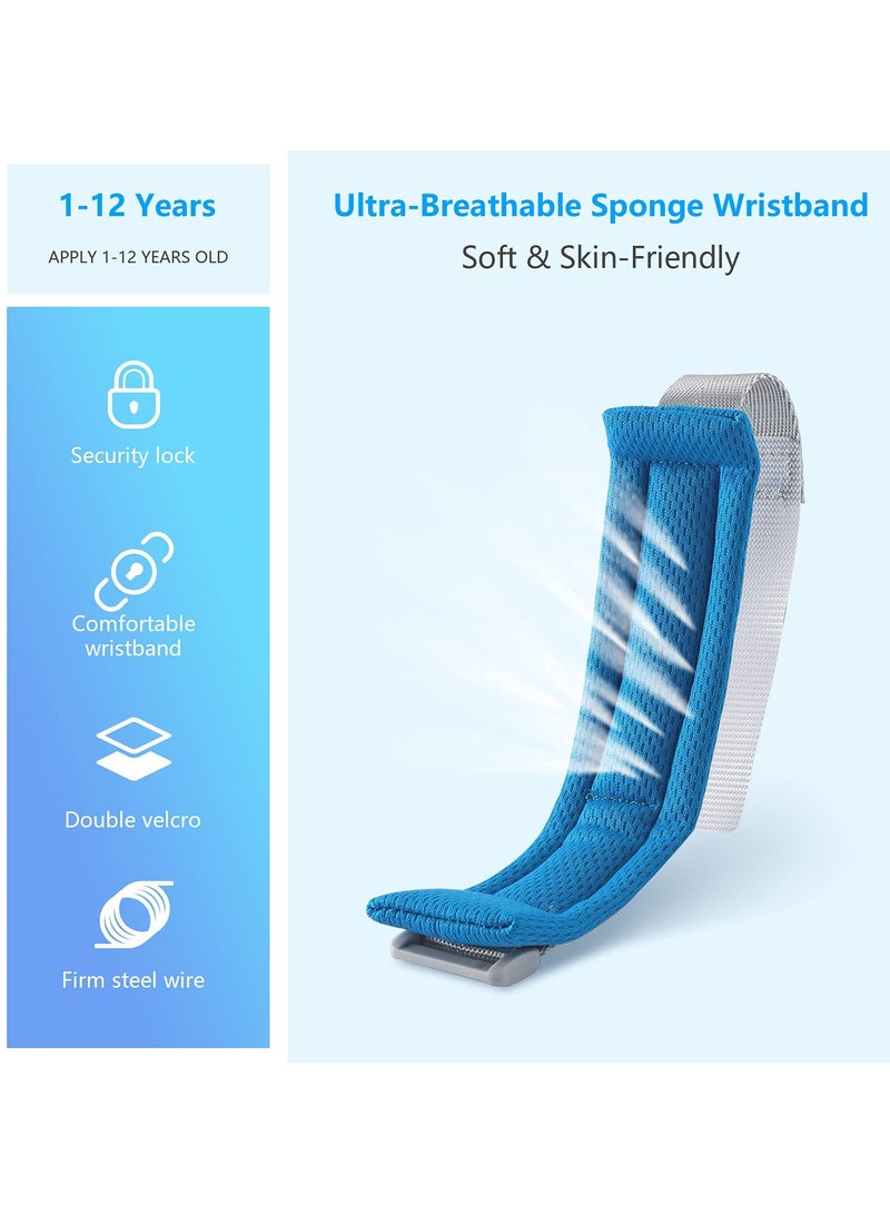 Mr. Penda 1.5m Toddler Leash, Kid Leash Anti Lost Wrist Link with Key Lock, Upgraded Baby Leash with Safety Wristband Rope for Babies Toddlers Child Kids (Blue) - Image 5