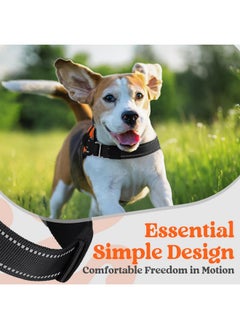 Rabbitgoo rabbitgoo Dog Harness Medium Sized, Easy On Pet Vest with One Buckle, No Pull Adjustable Service Harness with D-Ring & Handle, Reflective for Safety Walking, Training, Orange, M  - Image 4