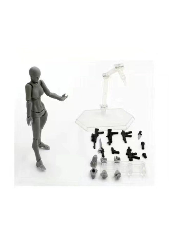 Figure Body, Fully Articulated Drawing Mannequin with Stand, Artist Sketch Model for Painting, Animation & Sculpture