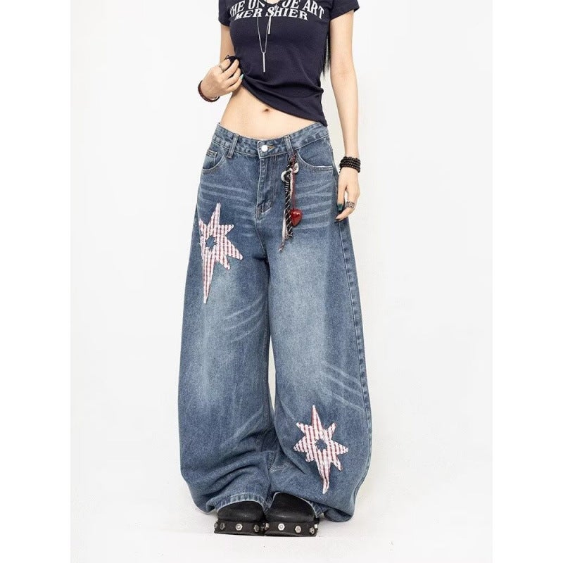 Unisex Classic Denim Jeans Loose Fit Daily Outdoor Wear - Image 3