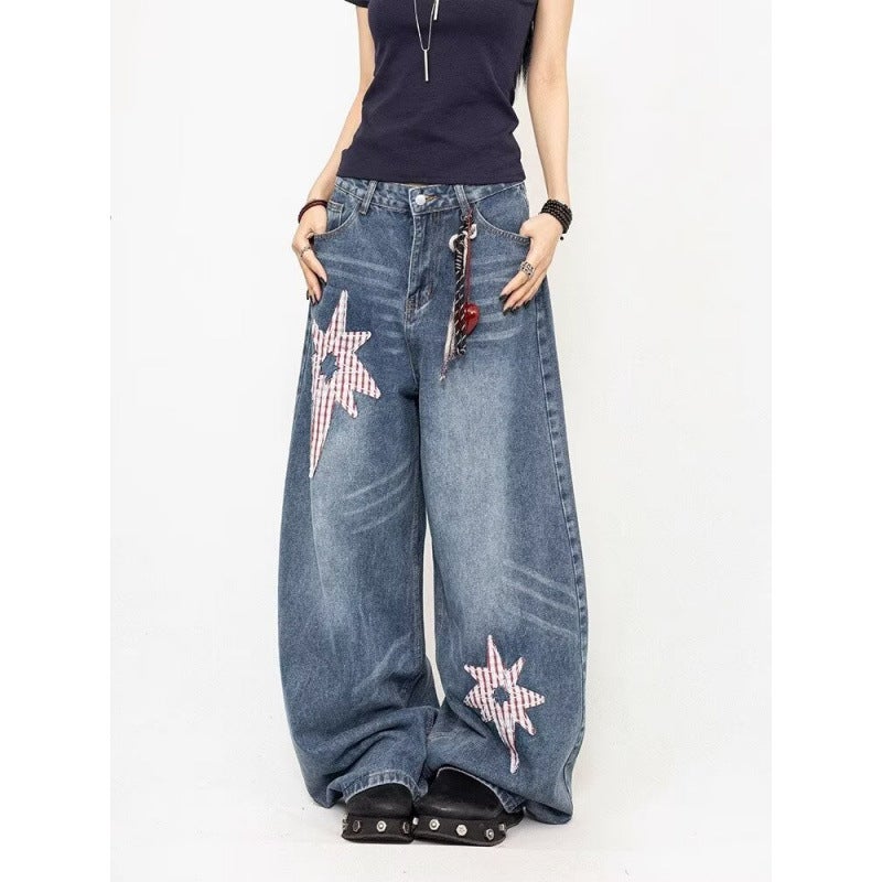 Unisex Classic Denim Jeans Loose Fit Daily Outdoor Wear - Image 2