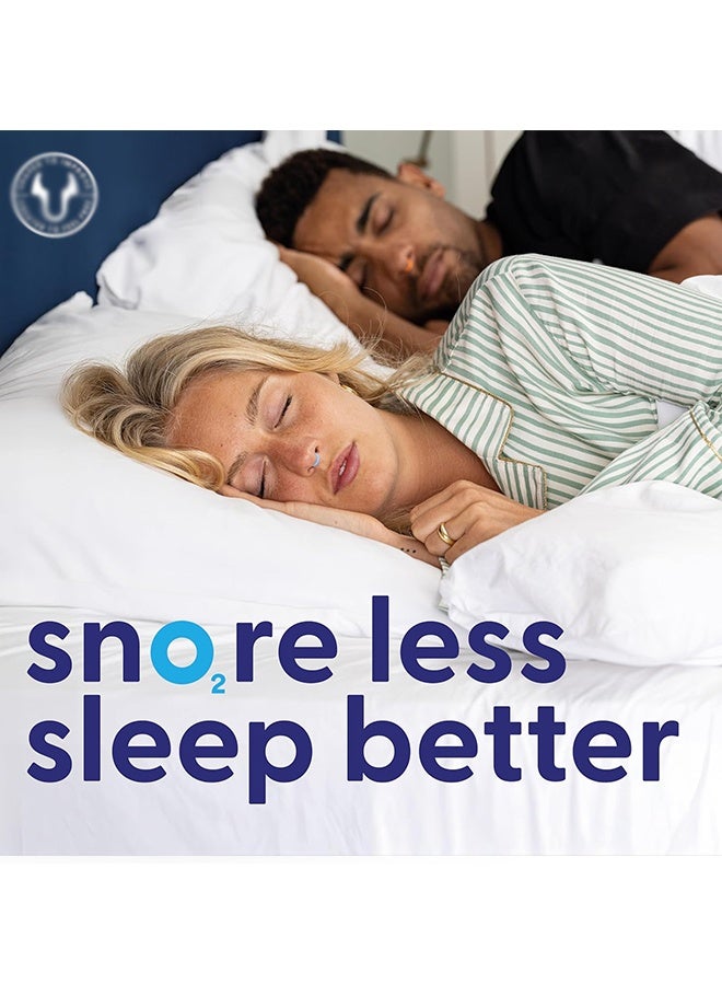 Unique Anti Snoring Nasal Dilator - 76% More Airflow - Anti Snore Device - Breathe Freely Through the Nose - Sinus Relief, Sleep aid and snoring Solution - 2X Small Blue - 6 Month Relief - Image 4