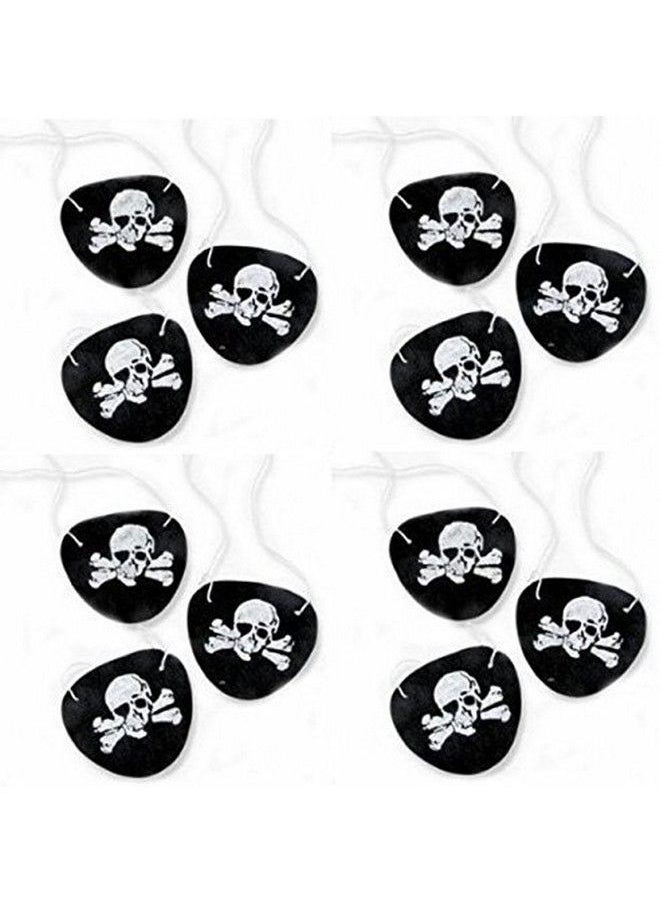 Super Z Outlet Black Felt Pirate Captain Eye Patches Skull Crossbones For Children Party Favors And Costume Prop (24 Pack)  - Image 5