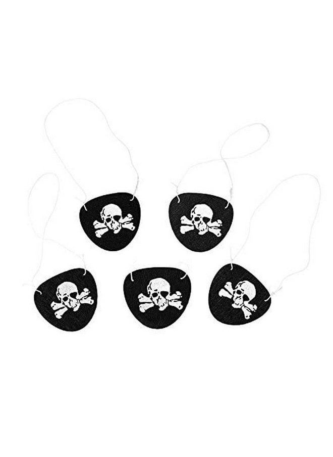 Super Z Outlet Black Felt Pirate Captain Eye Patches Skull Crossbones For Children Party Favors And Costume Prop (24 Pack)  - Image 4