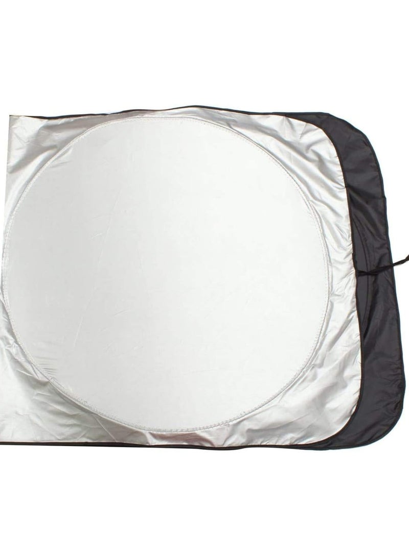 Car Windshield Sun Shade, Foldable Reflector Sunshade Offers Ultimate Protection for Car Interior, Cool Reflective Sun Blocker, UV Rays and Heat Sun Visor Protector, Medium (85 x 160 cm) - Image 4