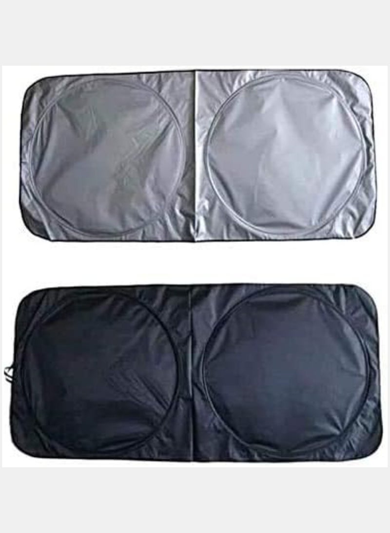 Car Windshield Sun Shade, Foldable Reflector Sunshade Offers Ultimate Protection for Car Interior, Cool Reflective Sun Blocker, UV Rays and Heat Sun Visor Protector, Medium (85 x 160 cm) - Image 2