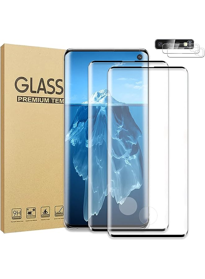 GBBO [3 Pack] Galaxy S10 Plus Screen Protector, [Fingerprint Unlock] [Original Touch Sensitivity] [Full Coverage] HD Tempered Glass Film for Samsung / +（ 6.4 inch）  - Image 1