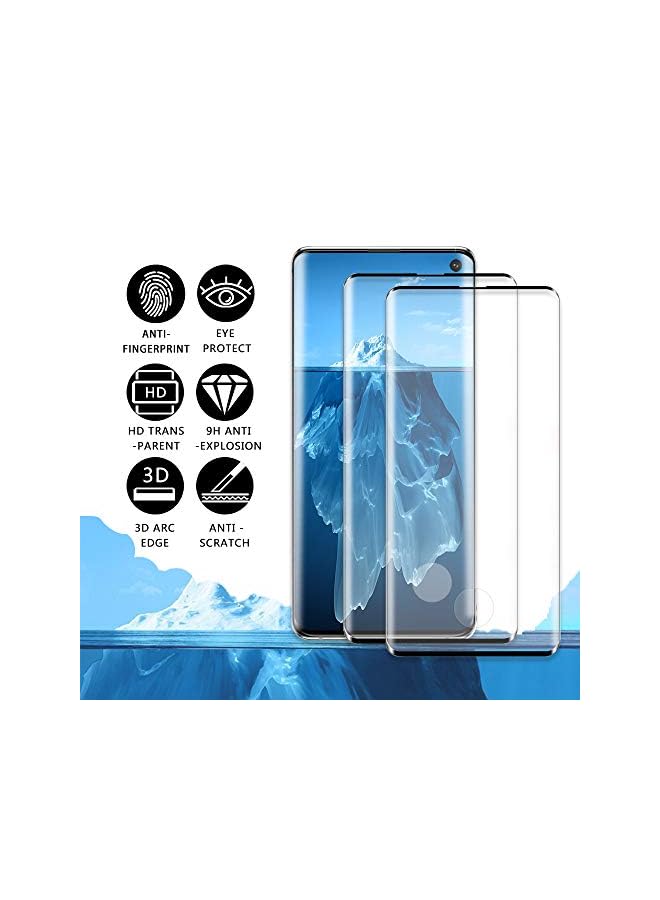 GBBO [3 Pack] Galaxy S10 Plus Screen Protector, [Fingerprint Unlock] [Original Touch Sensitivity] [Full Coverage] HD Tempered Glass Film for Samsung / +（ 6.4 inch）  - Image 3