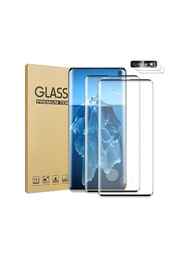 GBBO [3 Pack] Galaxy S10 Plus Screen Protector, [Fingerprint Unlock] [Original Touch Sensitivity] [Full Coverage] HD Tempered Glass Film for Samsung / +（ 6.4 inch）  - Image 2