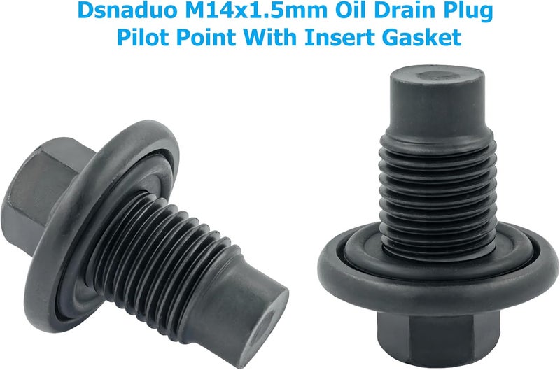 Dsnaduo 5 PCS Oil Drain Plug with Molded Gasket M14-1.50 for Ford, Lincoln, Chrysler, Dodge, Jeep - Image 4