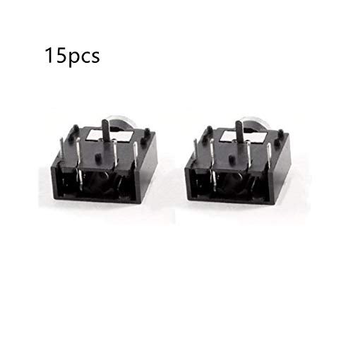 bnafes 15pcs PJ-307 3.5mm Stereo Jack Socket 5 Pin PCB Mount Female Audio Headphone Socket Connector - Image 3