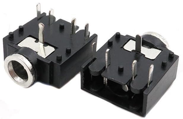 bnafes 15pcs PJ-307 3.5mm Stereo Jack Socket 5 Pin PCB Mount Female Audio Headphone Socket Connector - Image 5