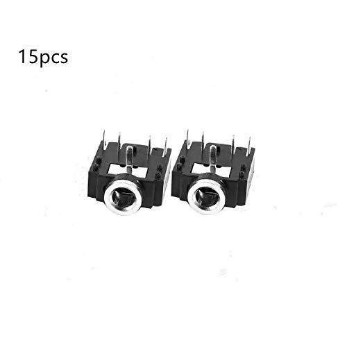 bnafes 15pcs PJ-307 3.5mm Stereo Jack Socket 5 Pin PCB Mount Female Audio Headphone Socket Connector - Image 2