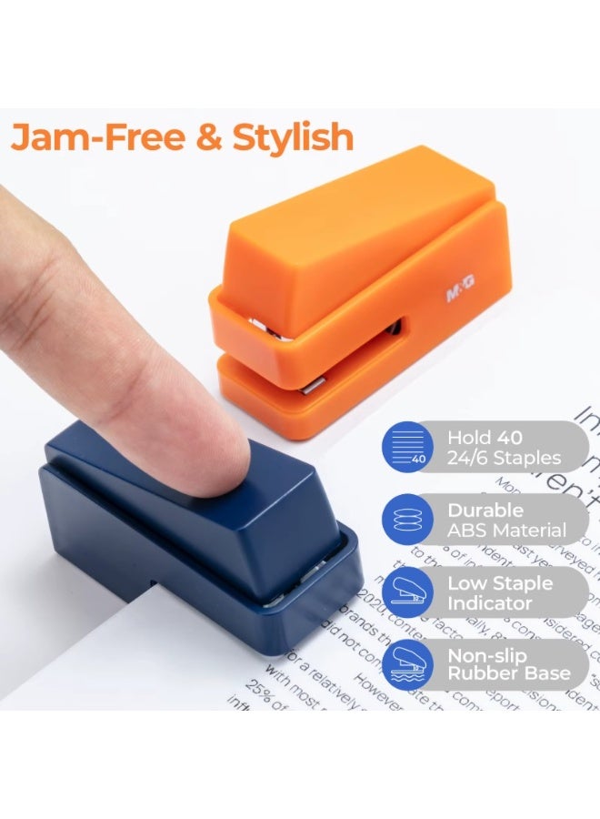 ام اند جي M&G Chenguang Stapler Anti-pinch Stapler 24/6 20 Sheet Capacity Durable Non-slip With Staples - 1pcs - No:ABS916HU - Image 5