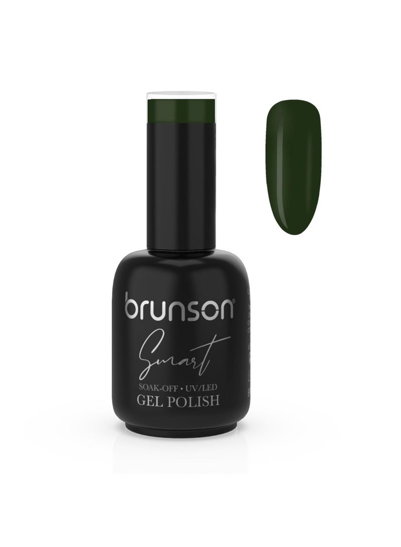 brunson Gel Polish, 15ml Smart Gel Nails Glossy Shine Finish Long Lasting Soak off UV Gel Nal Polish for Nail Art French Manicure Pedicure Salon Quality Chip Resistant Gel Nail Extensions UV Gel Nail Paint