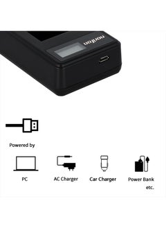 Norifon LP-E6 Dual Channel LCD USB Charger for Canon EOS 5D Mark II, EOS 5D Mark III, EOS 5D Mark2, EOS 5DS, EOS 5DS R, EOS 60D, EOS 60Da, EOS 6D, EOS 70D, EOS 7D, EOS 7D Mark II Camera and More  - Image 2