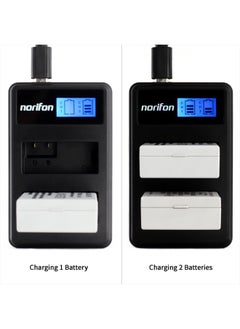 Norifon LP-E6 Dual Channel LCD USB Charger for Canon EOS 5D Mark II, EOS 5D Mark III, EOS 5D Mark2, EOS 5DS, EOS 5DS R, EOS 60D, EOS 60Da, EOS 6D, EOS 70D, EOS 7D, EOS 7D Mark II Camera and More  - Image 5