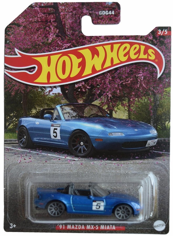 Hot Wheels '91 Mazda mx 5 Miata, Blue 3/5