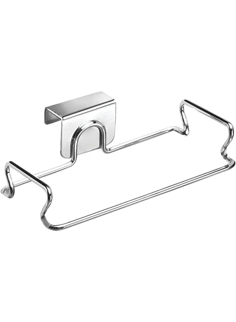 Garbage Bag Holder, Hanging Garbage Bag Storage Organizer, Easy to Clean and Maintain, Recycling Reusable Stainless Steel Shopping Grocery Shelves for Kitchen, Pantry, Garage, Bathroom - Image 1