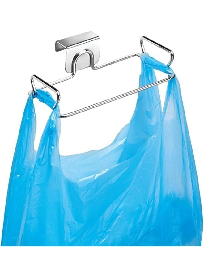 Garbage Bag Holder, Hanging Garbage Bag Storage Organizer, Easy to Clean and Maintain, Recycling Reusable Stainless Steel Shopping Grocery Shelves for Kitchen, Pantry, Garage, Bathroom - Image 3