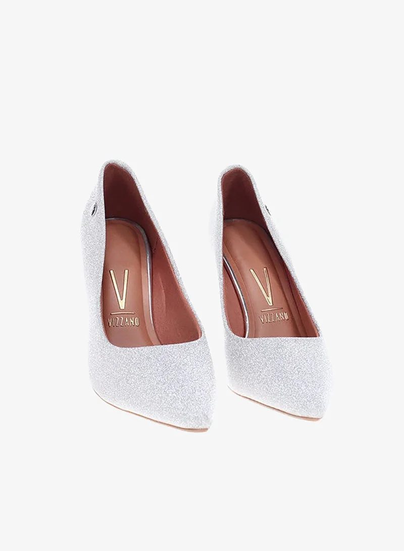 VIZZANO Silver High Heels Shoes for Women – Elegant Ladies Pumps for Office & Formal Wear for Women | Best Price UAE