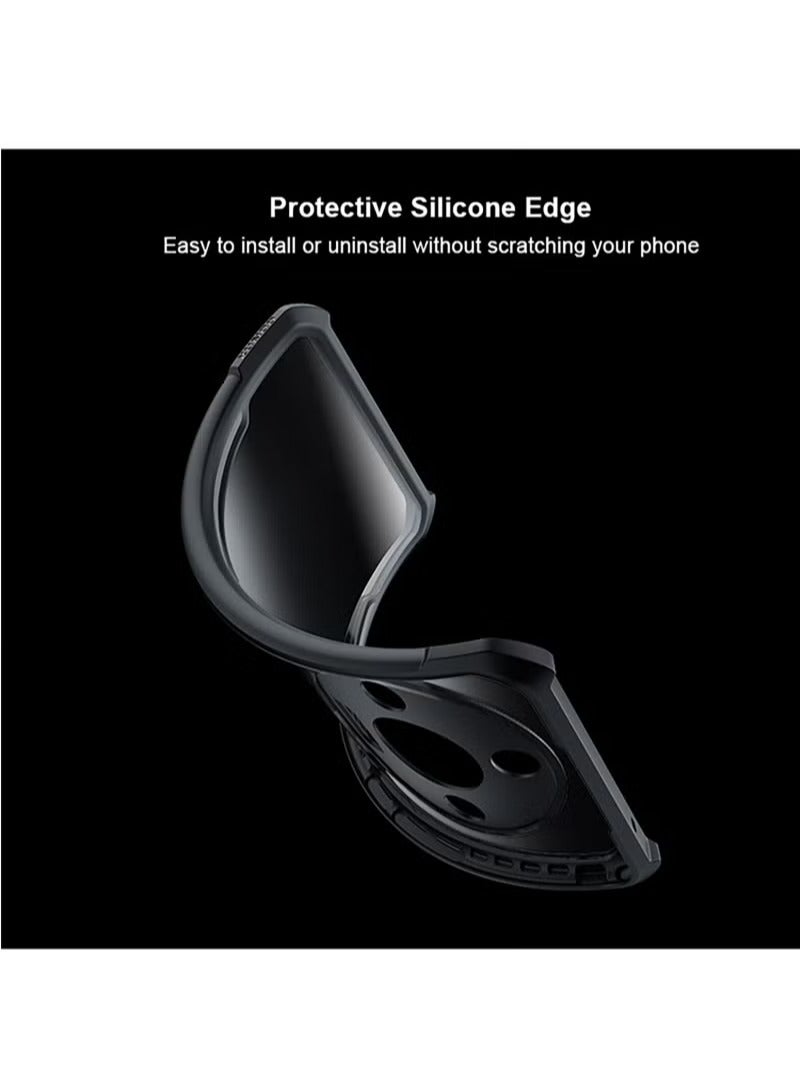 Case Cover for Mobile Phone  Honor X9b 5G, Ultra-Thin Lightweight Cover Soft TPU Bumper + Acrylic Clear Back Case Cover  - Image 2