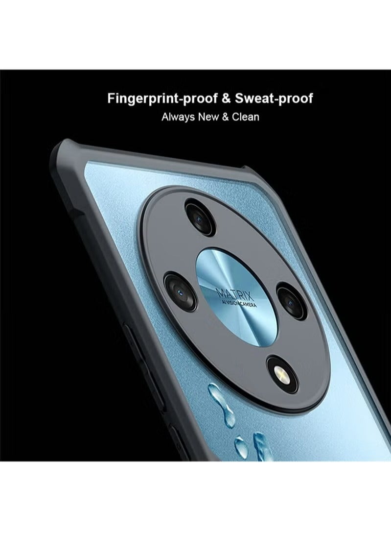 Case Cover for Mobile Phone  Honor X9b 5G, Ultra-Thin Lightweight Cover Soft TPU Bumper + Acrylic Clear Back Case Cover  - Image 4