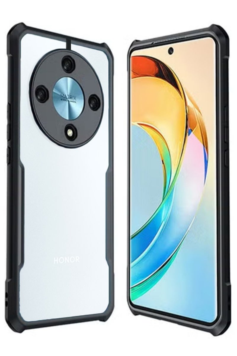 Case Cover for Mobile Phone  Honor X9b 5G, Ultra-Thin Lightweight Cover Soft TPU Bumper + Acrylic Clear Back Case Cover - Image 1